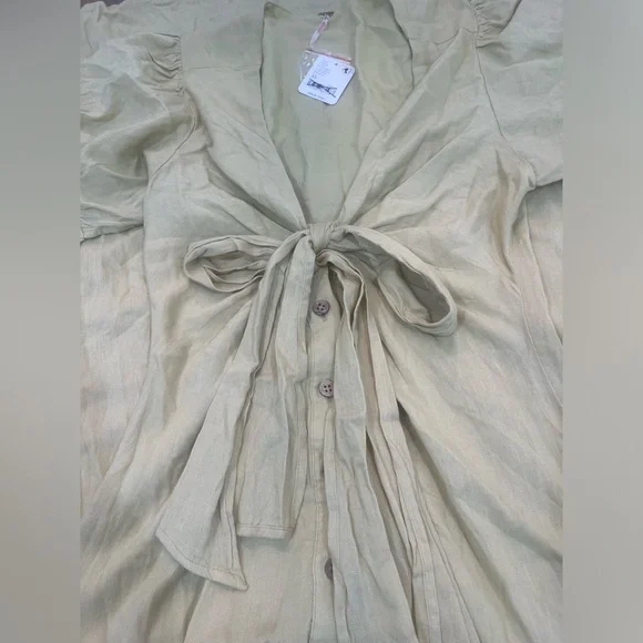 NWT Free people vintage summer midi dress in Lima bean size XS - Picture 9 of 12